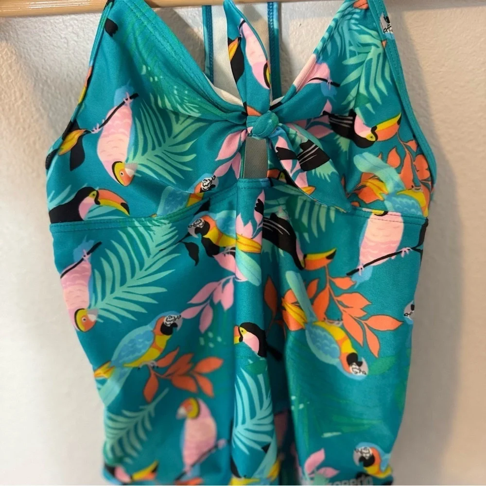 Speedo Kids' Tropical Blue Swimsuit M